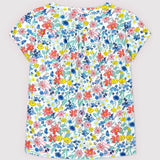 GIRLS' FLORAL BLOUSE