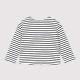 BABY GIRLS' STRIPED FLEECE CARDIGAN