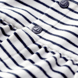 BABY GIRLS' STRIPED FLEECE CARDIGAN