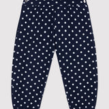 BABIES' SPOTTY FLEECE PANTS