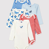 5 PACK BABIES' L/S BODYSUITS