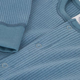 BABIES' RIBBED FOOTLESS ROMPER