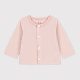 BABIES' VELOUR CARDIGAN