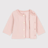 BABIES' VELOUR CARDIGAN