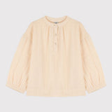GIRLS' L/S MUSLIN BLOUSE