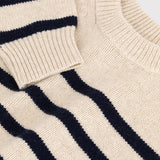 TODDLER BRETON STRIPED WOOL BLENDED PULLOVER
