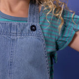 GIRLS' LIGHT DENIM PINAFORE
